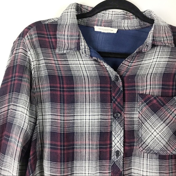 🔴Beachlunchlounge | Button Down Fringe Flannel - Picture 2 of 8